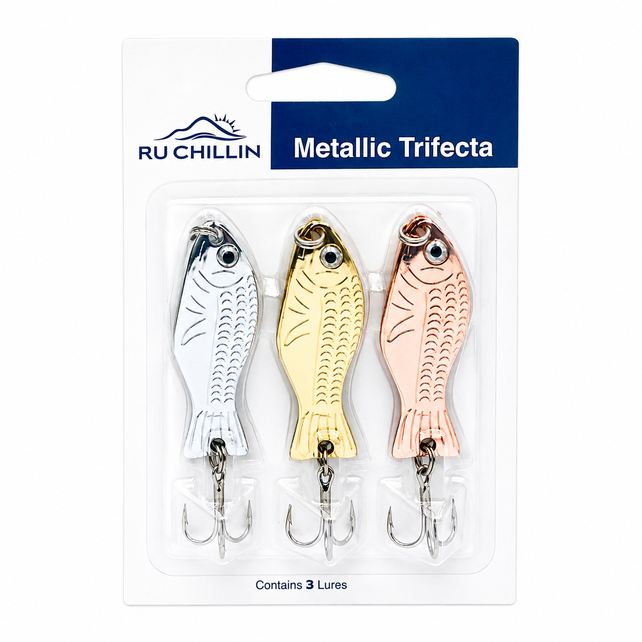 Fishing Spoons – Metallic Trifecta 3 Pack